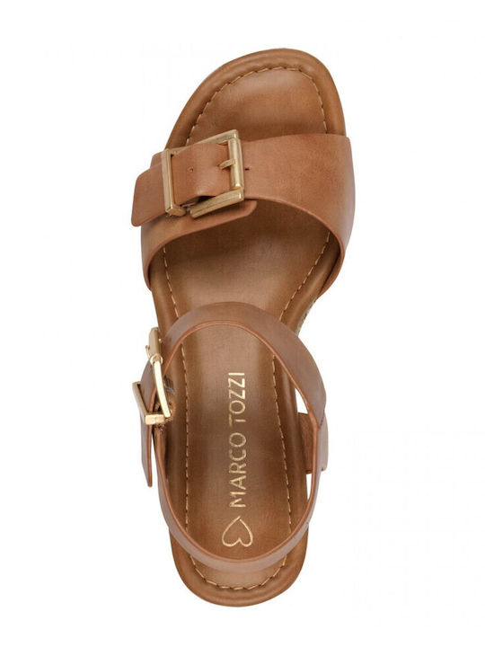 Anatomic Women's Leather Platform Shoes Tabac Brown