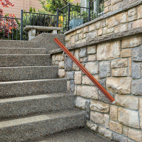 Aluminum Balustrade Oak Look Relaxdays Brown 100 Cm