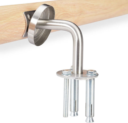Aluminum Balustrade Beech Look Relaxdays Light Brown 150 Cm