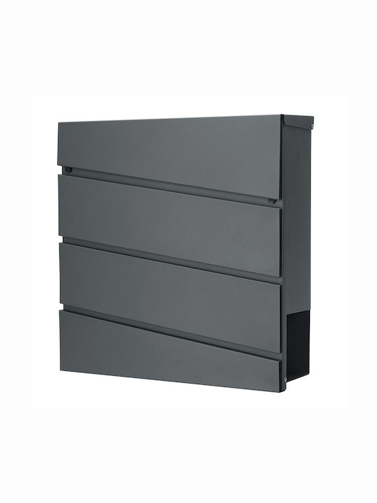 Deuba Cutie Poștală pentru Exterior Inox în Culoarea Gri 37x11x36.5cm