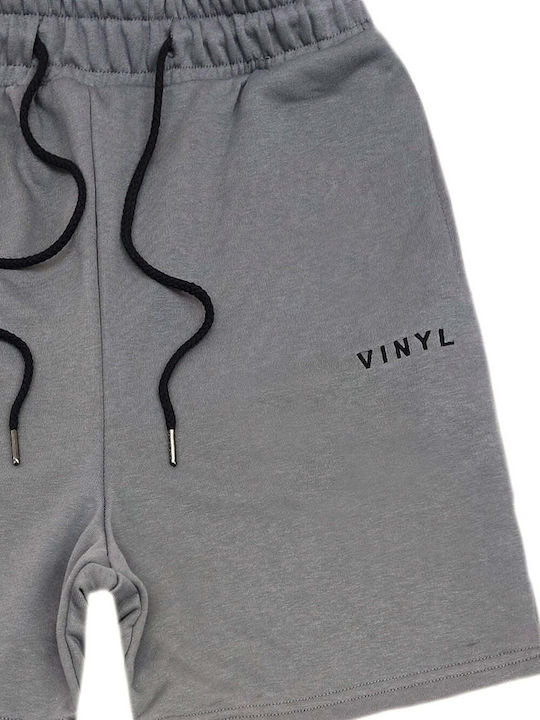 Vinyl Art Clothing Ανδρική Βερμούδα Γκρι