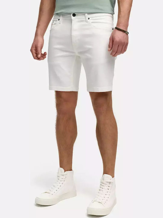 Herrenshorts Jeans White