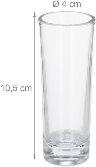 Relaxdays Pahare de shot din Sticlă 60ml 6buc