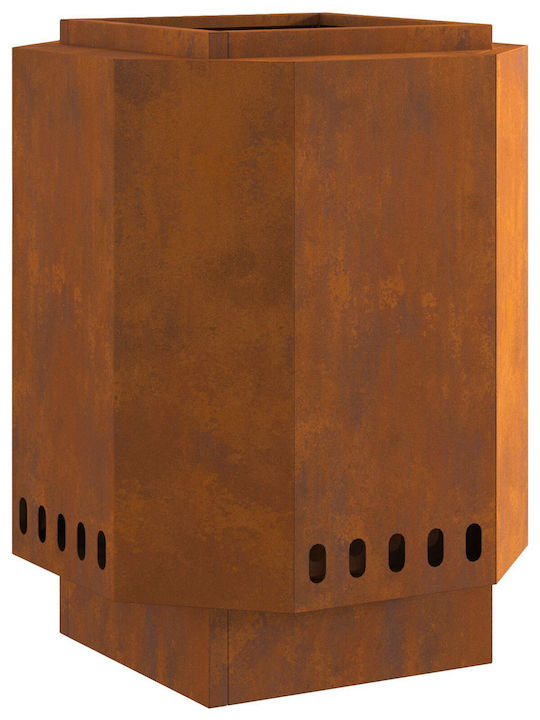 vidaXL Firepit Gray 38x38x51cm
