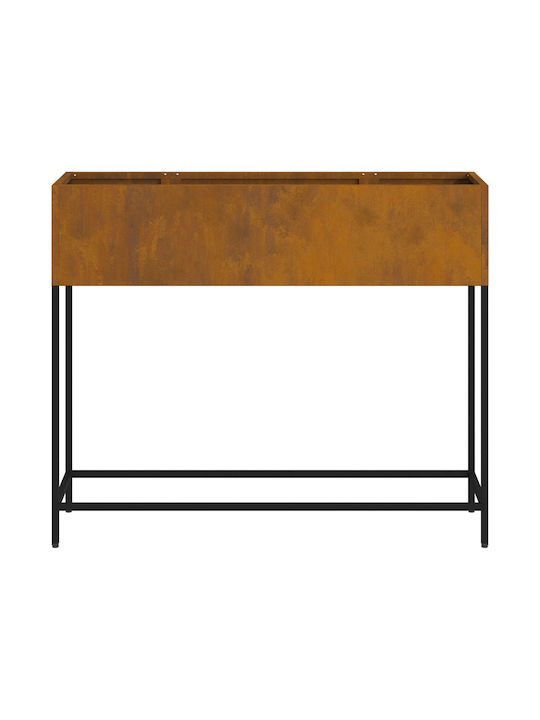 vidaXL Γλάστρα Μεταλλική Brown 100x26x82εκ.