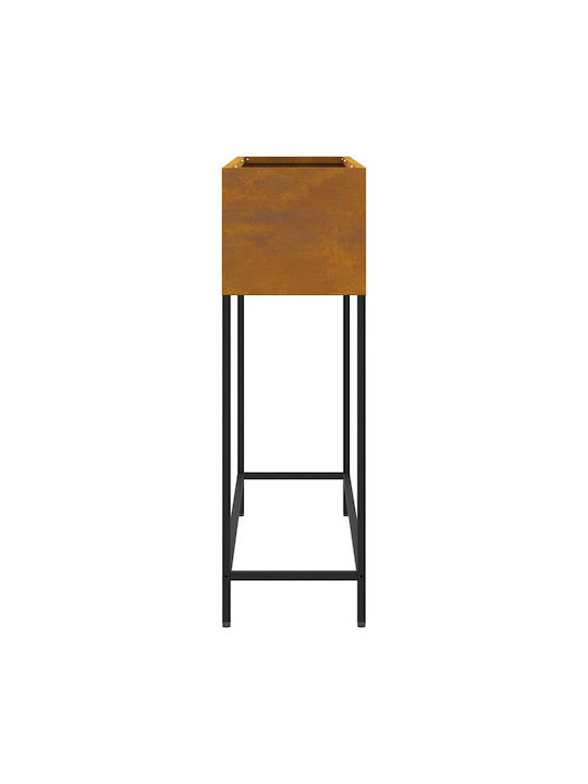 vidaXL Γλάστρα Μεταλλική Brown 100x26x82εκ.