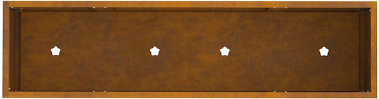 vidaXL Γλάστρα Μεταλλική Brown 100x26x82εκ.