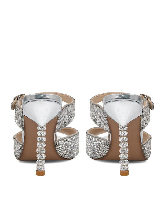 Leather Sandals Silver