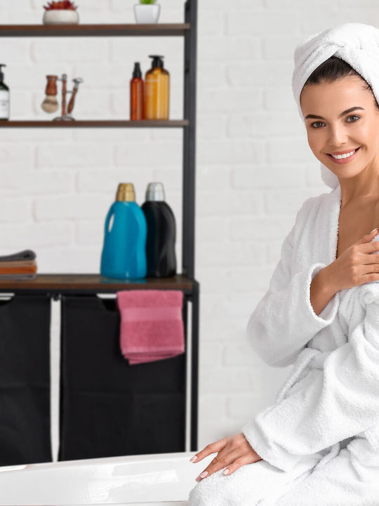 Relaxdays Coș De Rufe Din Țesătură 50l Negru