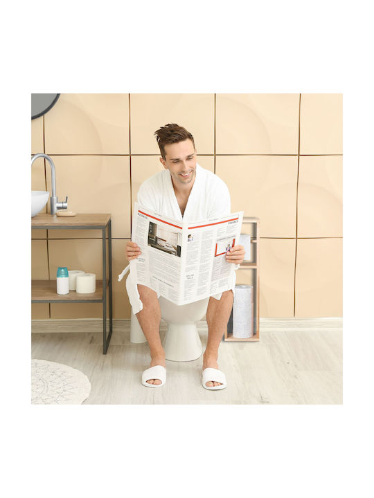 Relaxdays Suport de hârtie Lemn Maro 4052025315078