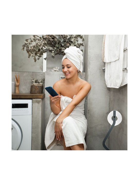 Relaxdays Държач за хартия Пластмаса Сив 4052025468798