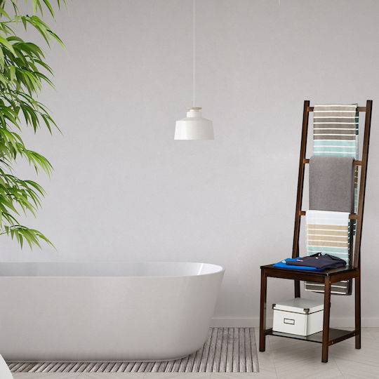 Relaxdays Καλόγερος Μπάνιου Μονός ​42x42cm Καφέ