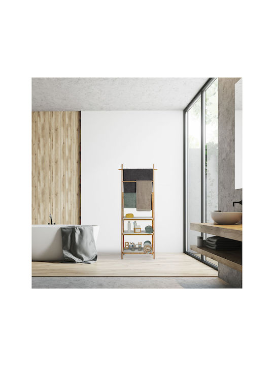 Relaxdays Καλόγερος Μπάνιου Μονός ​30x30cm Λευκός