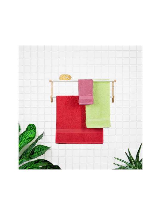 Relaxdays Single Wall-Mounted Bathroom Freestanding Towel Rack ​20x20cm White