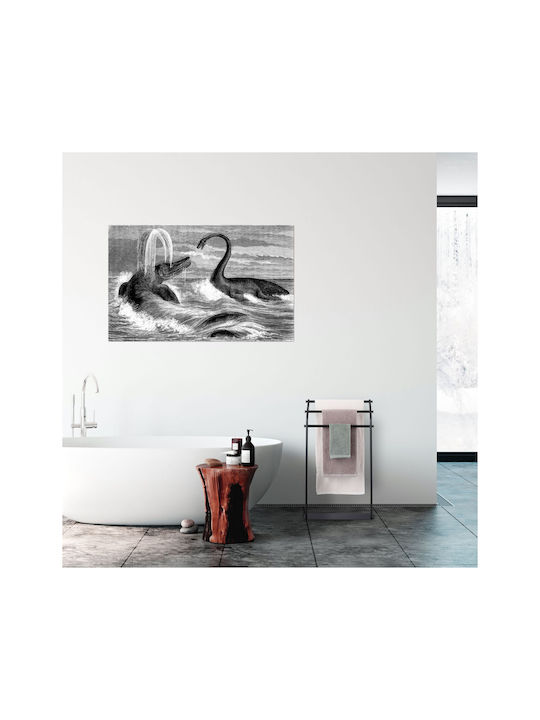 Relaxdays Raft de haine de Baie Simplu ​19x19cm Inox Negru