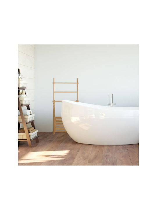 Relaxdays Поставка за дрехи Баня Единичен ​31.5x31.5см Кафяв