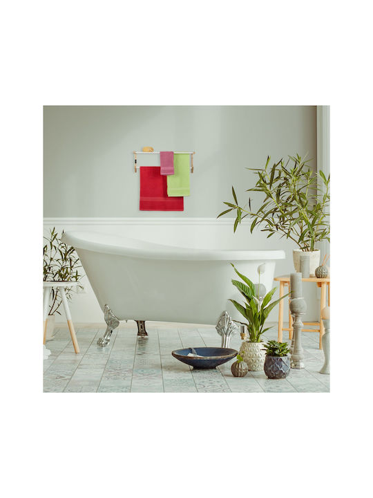 Relaxdays Single Wall-Mounted Bathroom Freestanding Towel Rack ​20x20cm White
