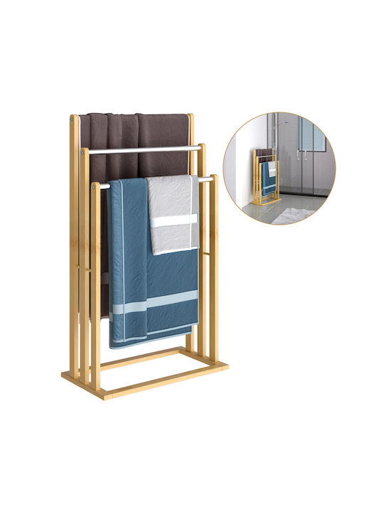 Deuba Raft de haine de Baie Simplu ​46x24cm Inox Gri