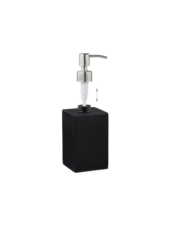 Relaxdays Dispenser Κουζίνας Πλαστικό Μαύρο 300ml
