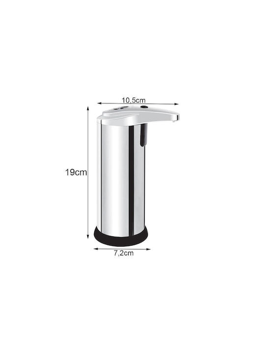 Verk Group Dispenser Μεταλλικό με Αυτόματο Διανομέα Ασημί 200ml