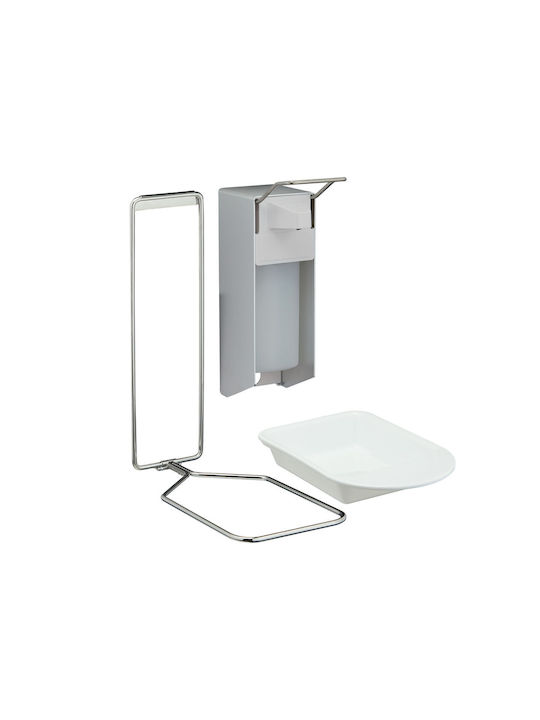 Relaxdays Επιτοίχιο Dispenser Πλαστικό Λευκό 500ml