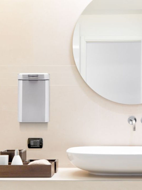 Relaxdays Inox Perie de toaletă 3lt Gri