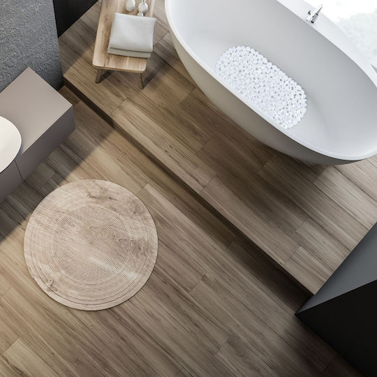 Relaxdays Antiderapant pentru duș cu ventuze Gri 34.5x66.5εκ.