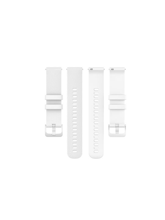 Techsuit Armband Rostfreier Stahl Weiß (Huawei Watch GT4/GT5 41mm / GT5 Pro 42mm)