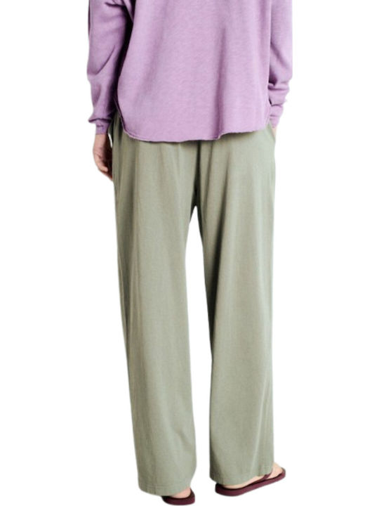 Women's Fabric Trousers Green