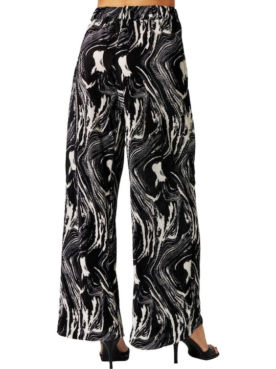 Damen Stoff Hose Black