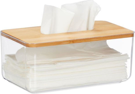 Relaxdays Suport pentru șervețele Plastică Transparentă 10x23.5x13cm 10046933 Relaxdays Suport pentru șervețele Plastică Transparentă 10x23.5x13cm 10046933
