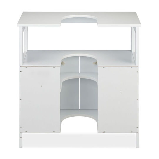 Relaxdays Blat cu Lavoar L60xW60xH30cm Alb