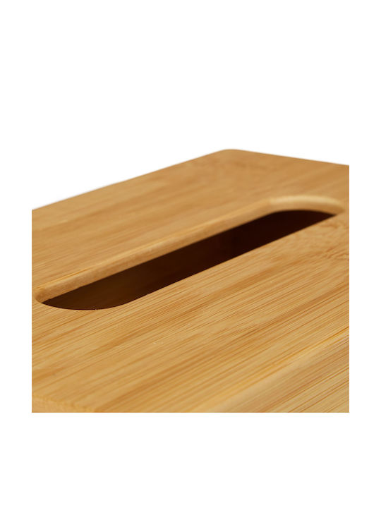Relaxdays Suport pentru șervețele Lemn Bej 8.5x27.5x15.5cm