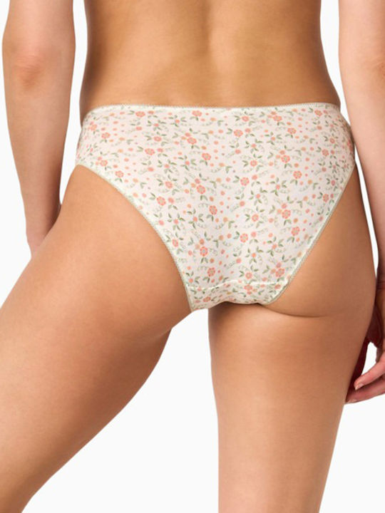 Βαμβακερά Γυναικεία Slip 3Pack Ροζ Και Πράσινο
