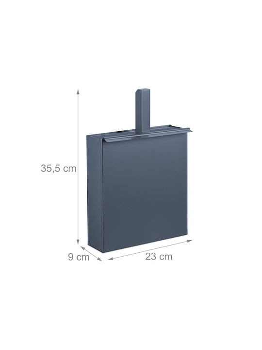 Metallic Ashtray Short Handle Dark Gray