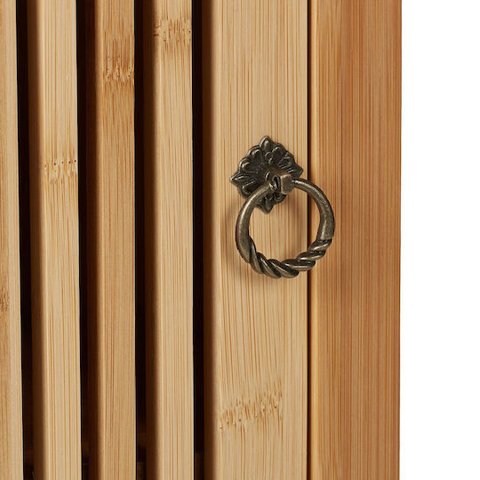 Relaxdays Cabinet de baie L60xA34.5xÎ21cm Lemn natural