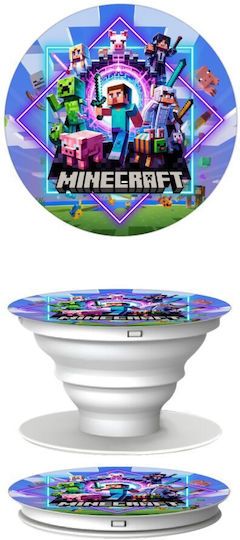 Minecraft Nether Portal Phone Holders Stand White Mobile Hand Grip