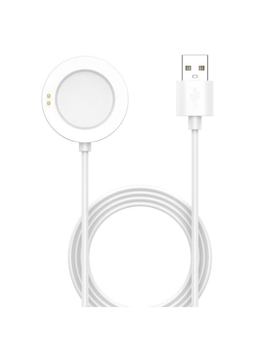 Techsuit Wearable Charger Xiaomi Watch S4/2/S3/H1/Watch2 Pro/Watch S2 Whiteς