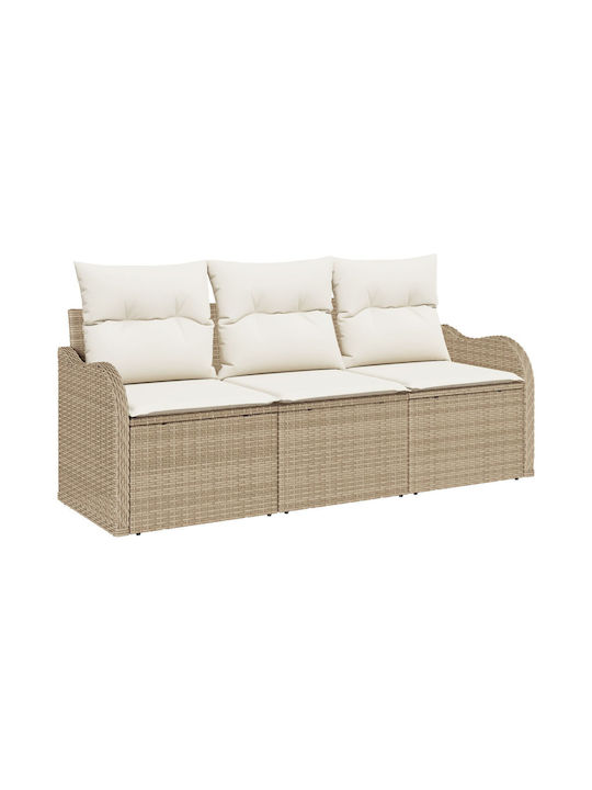 Tree-Seater Sofa Outdoor Rattan with Pillows 55x62x69cm