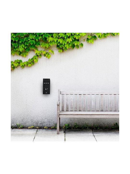 Wall Ashtray Volume 0.8 L Lock Key 32 X 15 X 6 Cm