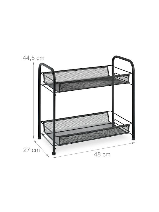 Relaxdays Relaxdays Metallische Tischbasis 44,5x48x27cm Schwarze