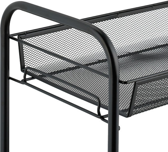 Relaxdays Suport Metalic De Masă 44.5x48x27cm Negru