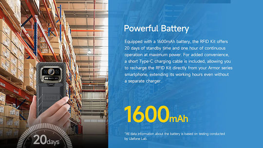Ulefone RFID-Lesegerät Uan06 Kompatible Armor-Hüllen Bluetooth 1600mAh