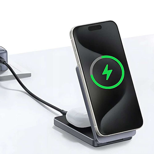 Ugreen Ασύρματος Φορτιστής Qi2 20W Λευκός (W528)
