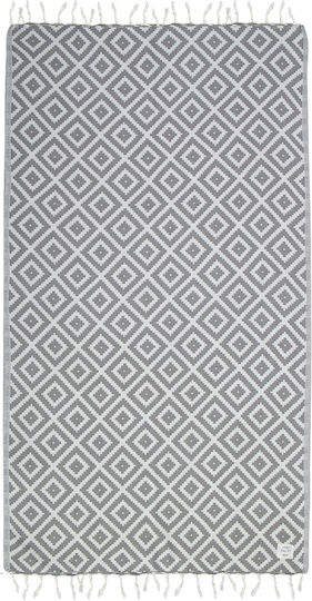Nef-Nef Homeware Romario Cotton Gray with Fringes 170x90cm