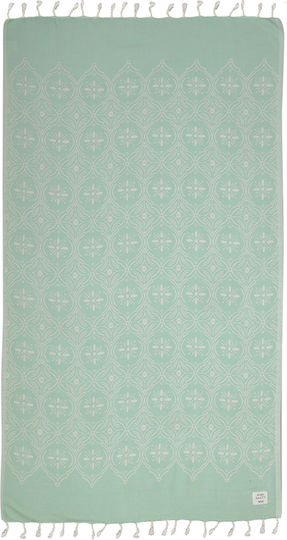 Nef-Nef Homeware Rodrigo Βαμβακερή Μπλε με Κρόσσια 170x90εκ.