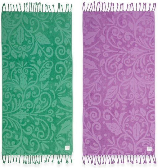Nef-Nef Homeware Veronia Βαμβακερή Μωβ 160x80εκ.