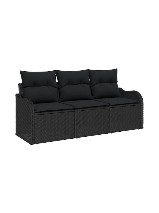 Tree-Seater Sofa Outdoor Rattan with Pillows 55x62x69cm