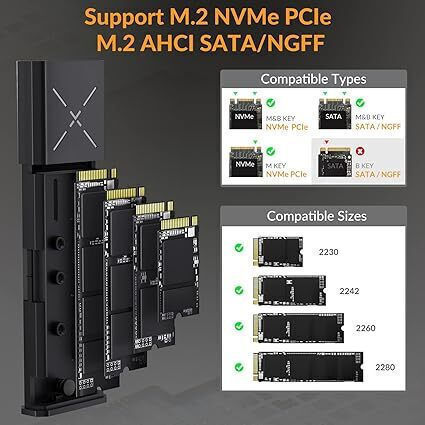 Idsonix Θήκη Σκληρό Δίσκο M.2 Nvme Usb 3.2 Gen 2 10gbps M.2 Usb C&a
