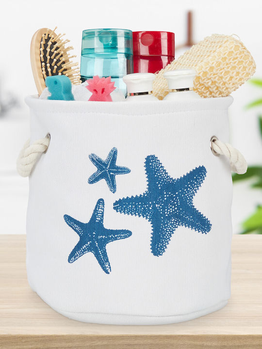 Relaxdays Storage Basket Fabric Blue 4pcs